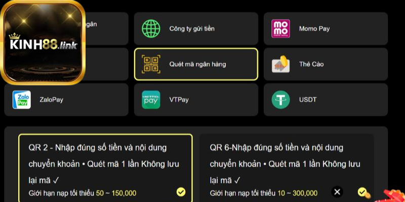 Nạp tiền của QR code